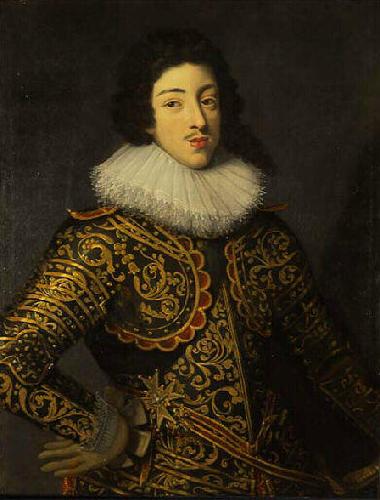 Frans Pourbus Portrait of Louis XIII of France Sweden oil painting art